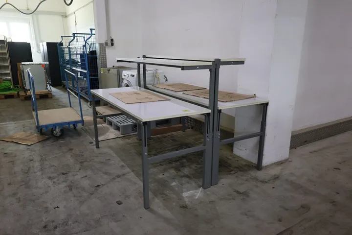 2 x Arbeitstisch Tischmaß: 180 x 75 x 128 cm